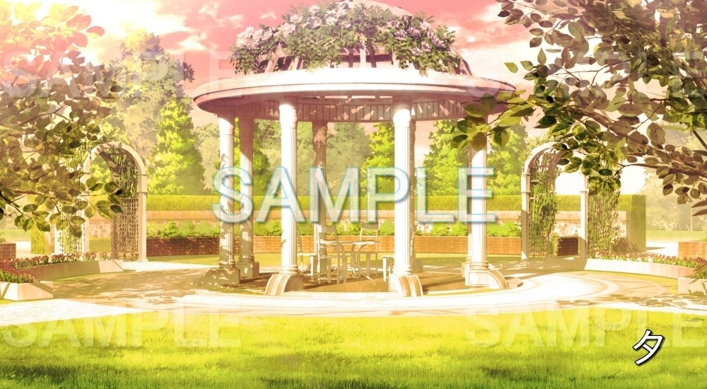 【背景素材】王宮 庭園 (ファンタジー編part02-esfan008)