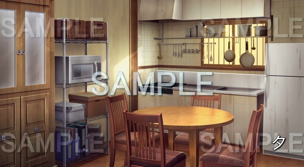 【背景素材】台所 (日常編part18-bg074h_n)