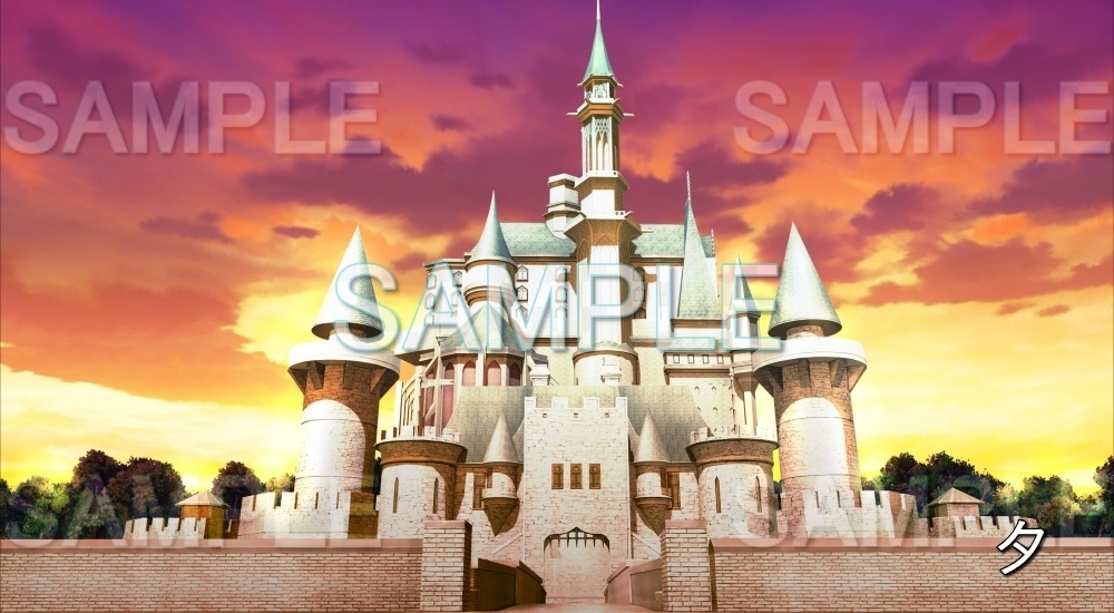 【背景素材】お城 (ファンタジー編part02-kd01)