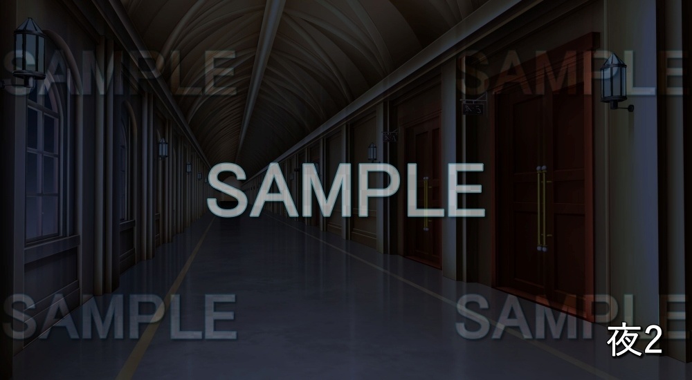 【背景素材】王宮 廊下 (ファンタジー編part02-nexfan06)