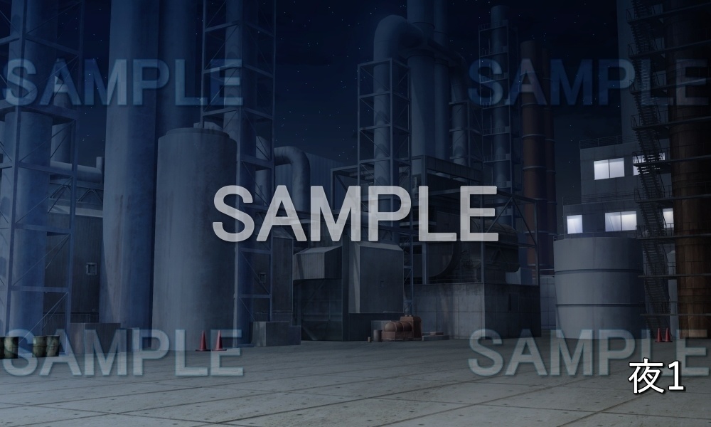 【背景素材】工場 (特殊編part1-kadoother02)