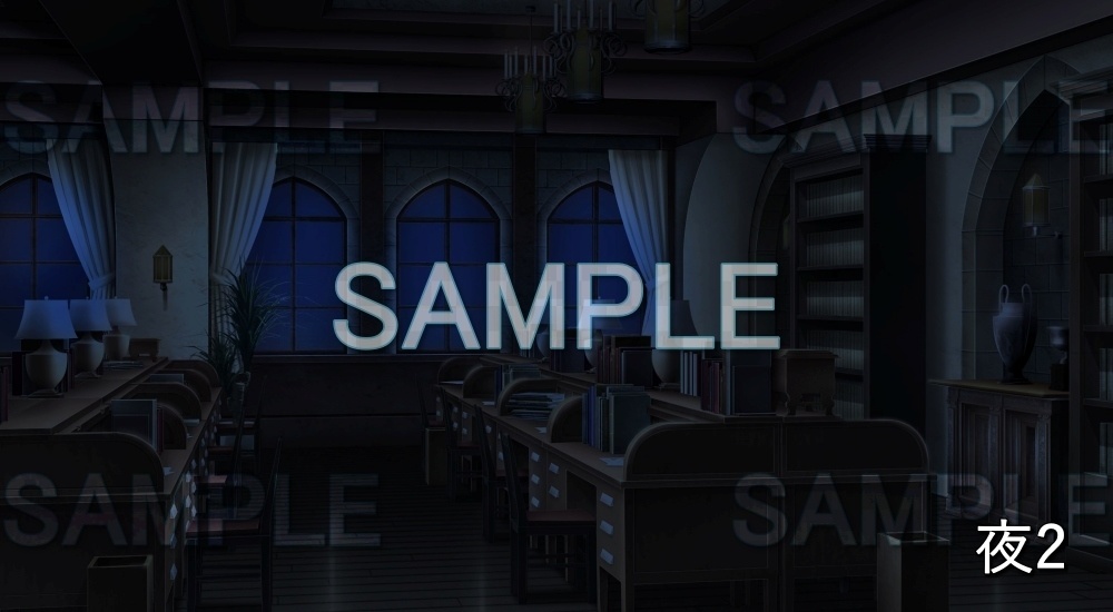 【背景素材】王宮 書斎 (ファンタジー編part02-nexfan07)