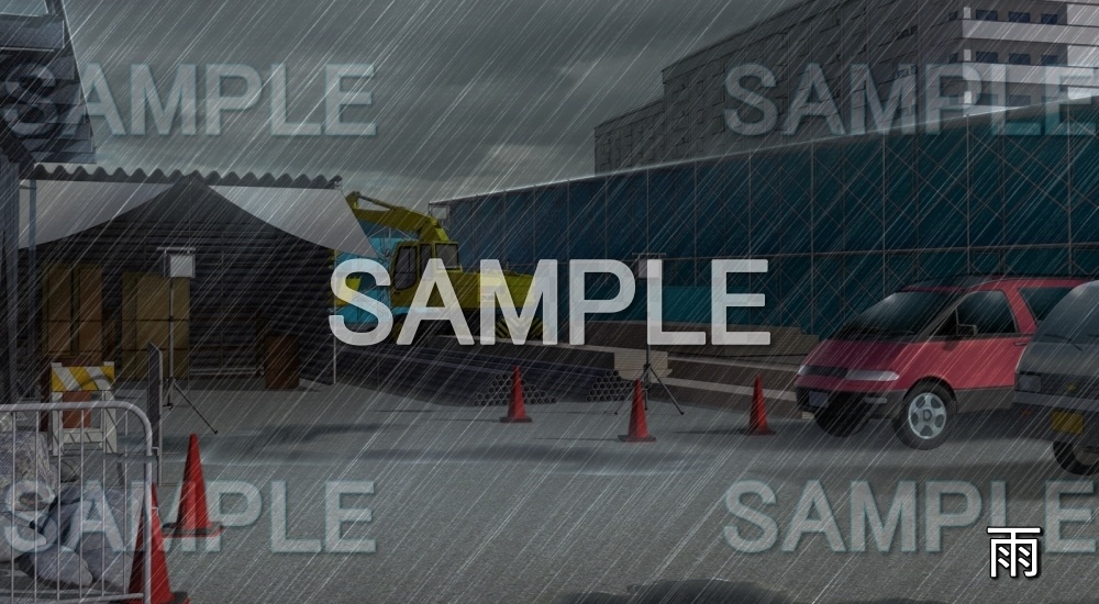 【背景素材】作業現場 | 文字なし版 (特殊編part1-snowmori_020)