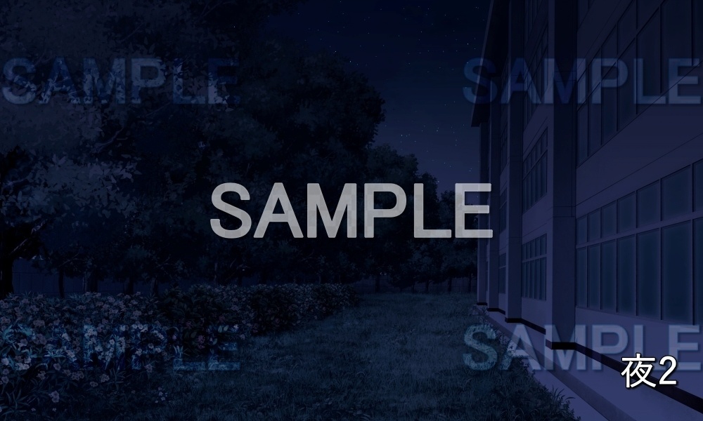 【背景素材】校舎裏 (学園編part10-1711gakuen012)