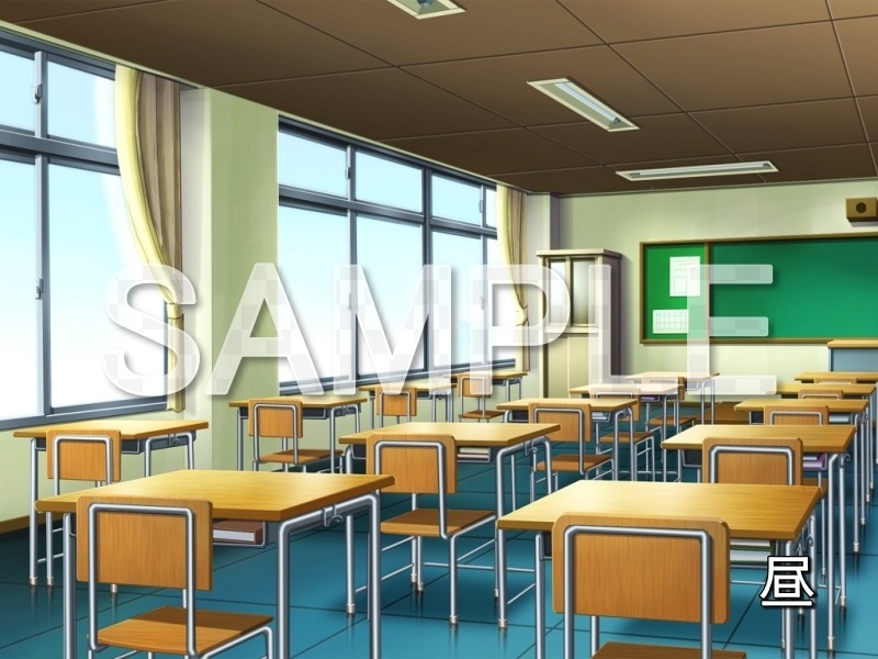 無料背景素材 教室 学園編 1024school 06 背景専門店みにくる Booth