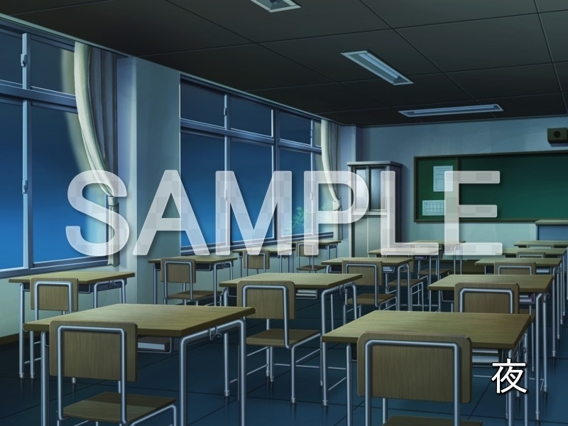 【無料背景素材】教室 (学園編-1024school_06)