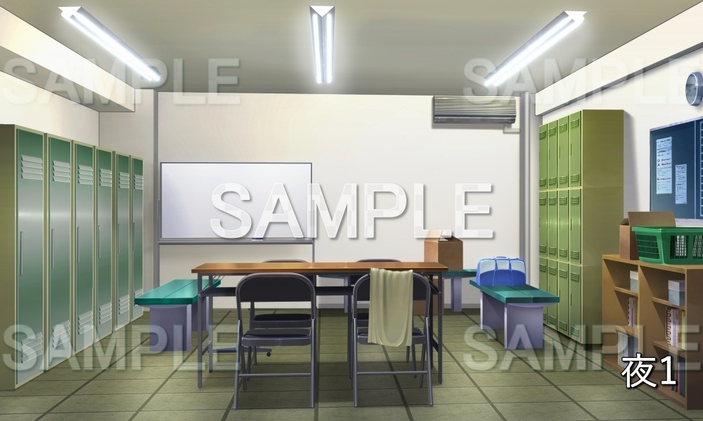 【背景素材】部室 (学園編part10-1711gakuen019)