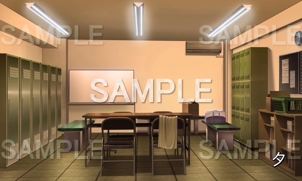 【背景素材】部室 (学園編part10-1711gakuen019)