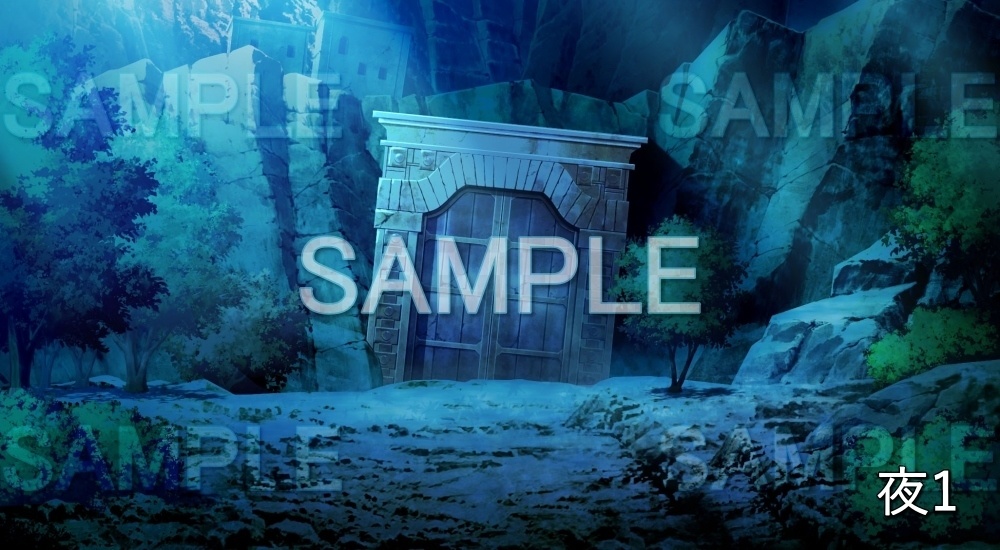 【背景素材】遺跡 ダンジョン (ファンタジー編part03-esfan011)