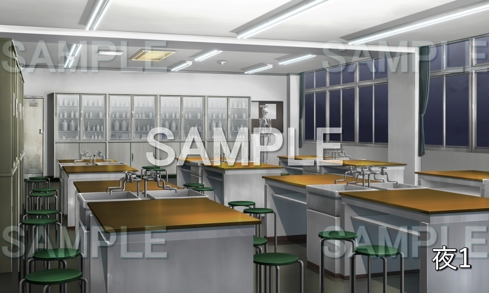 【背景素材】理科室 (学園編part10-1711gakuen019)