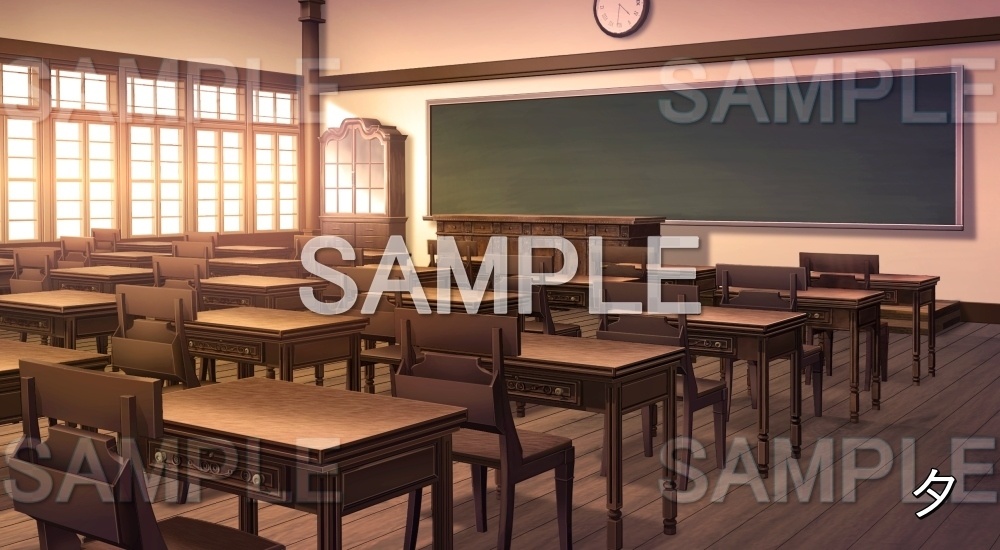 【背景素材】お屋敷な教室 (お屋敷編part06-oyashiki06003)