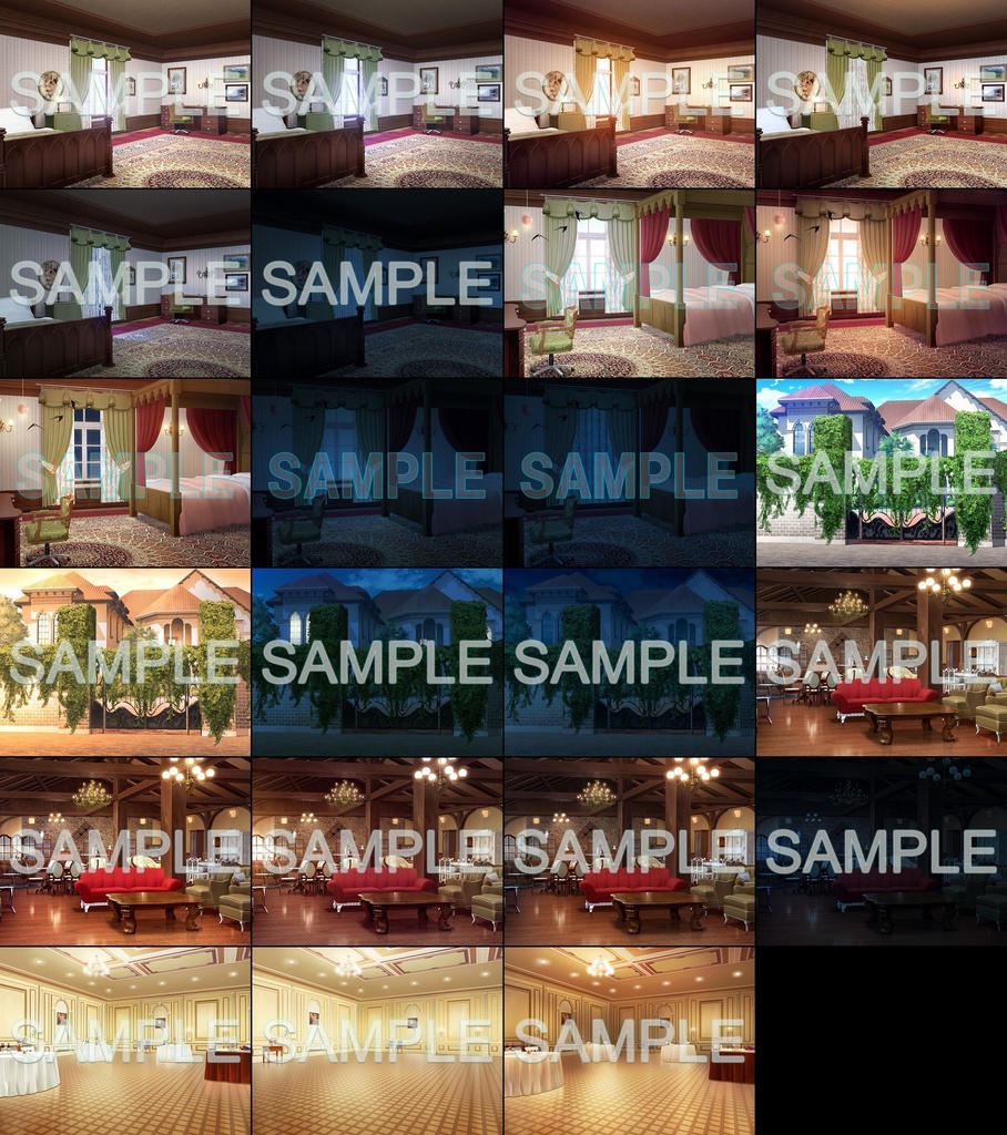 みにくる背景CG素材集『お屋敷編』part06【背景素材集】