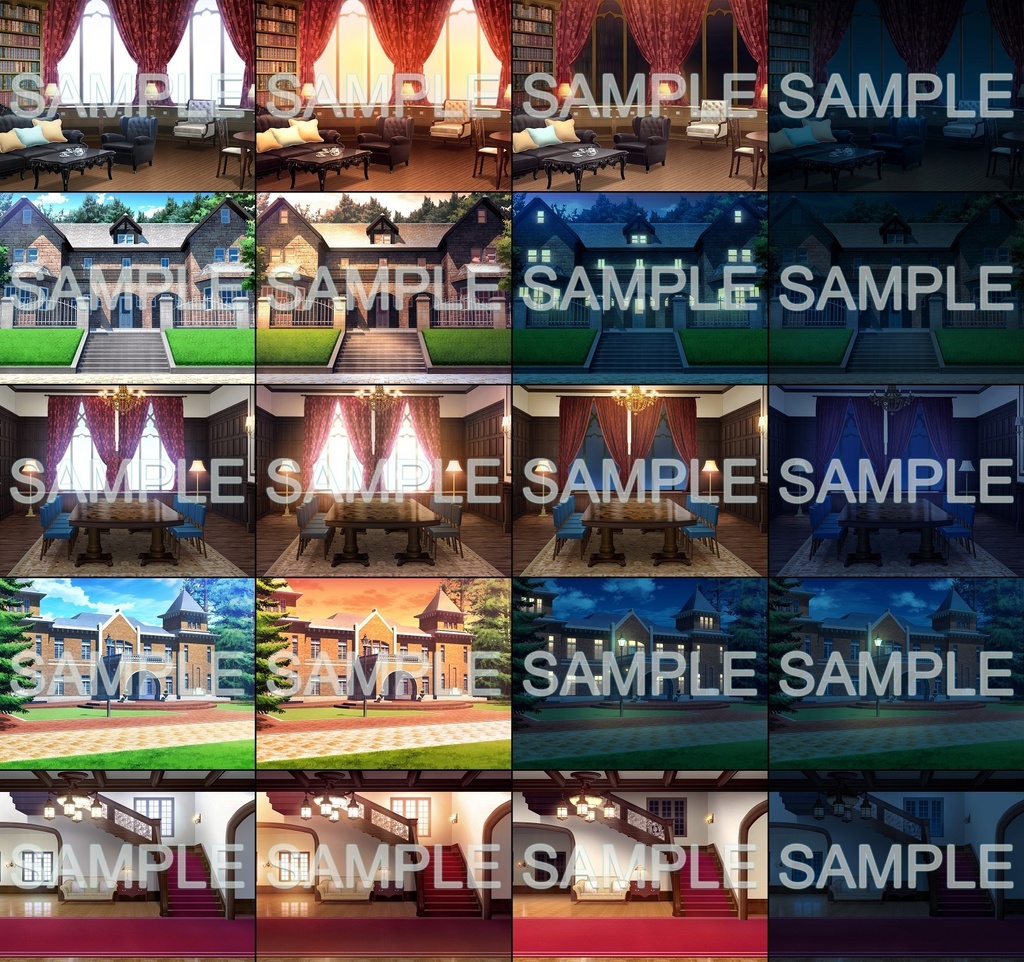 みにくる背景CG素材集『お屋敷編』part06【背景素材集】