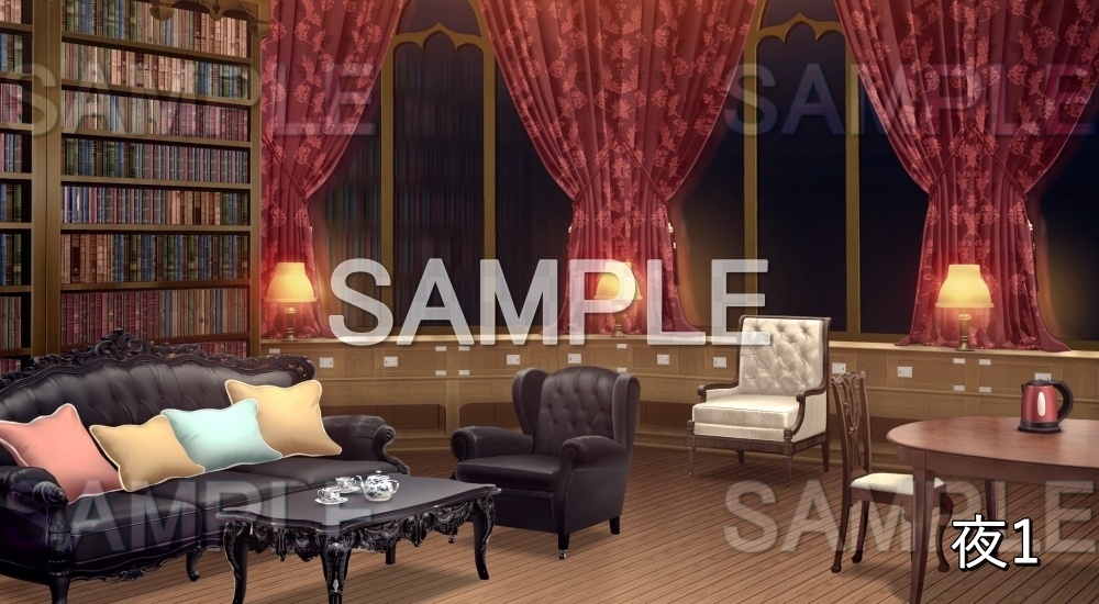 【背景素材】豪華な部屋 (お屋敷編part06-oyashiki06006)