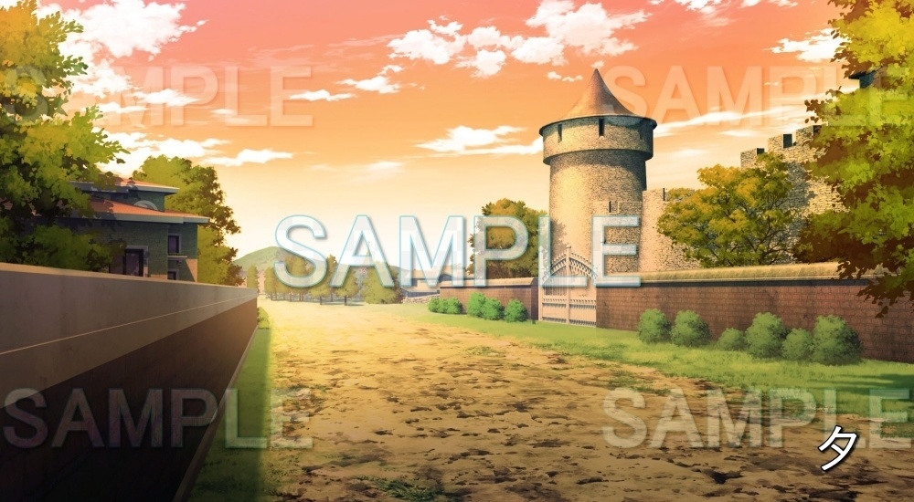 【背景素材】街道 (ファンタジー編part03-esfan014)