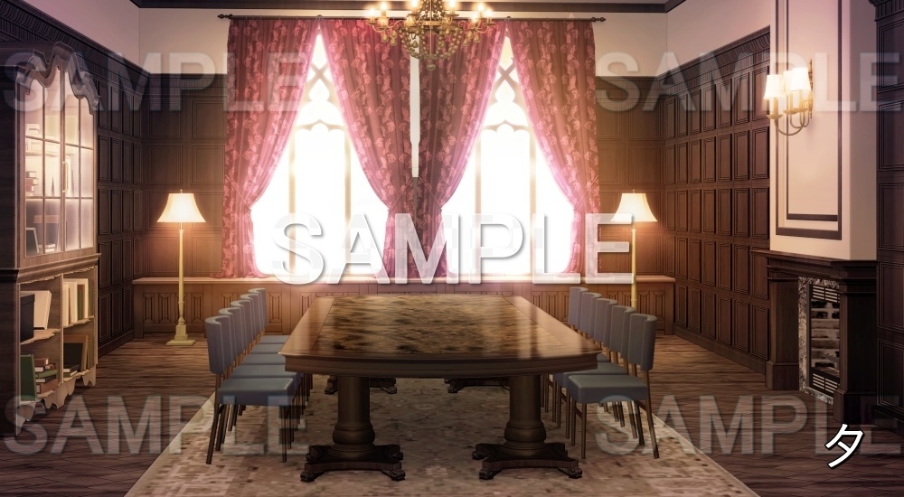 【背景素材】食堂 (お屋敷編part06-oyashiki06008)