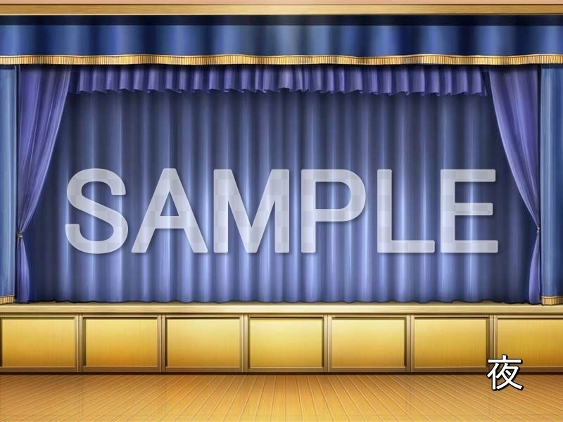 【無料背景素材】ステージ (学園編-1024school_01)