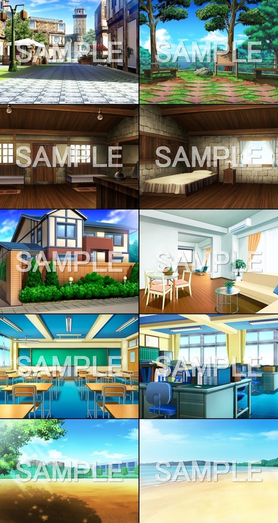 みにくる背景CG素材集『お試し版』【背景素材集】