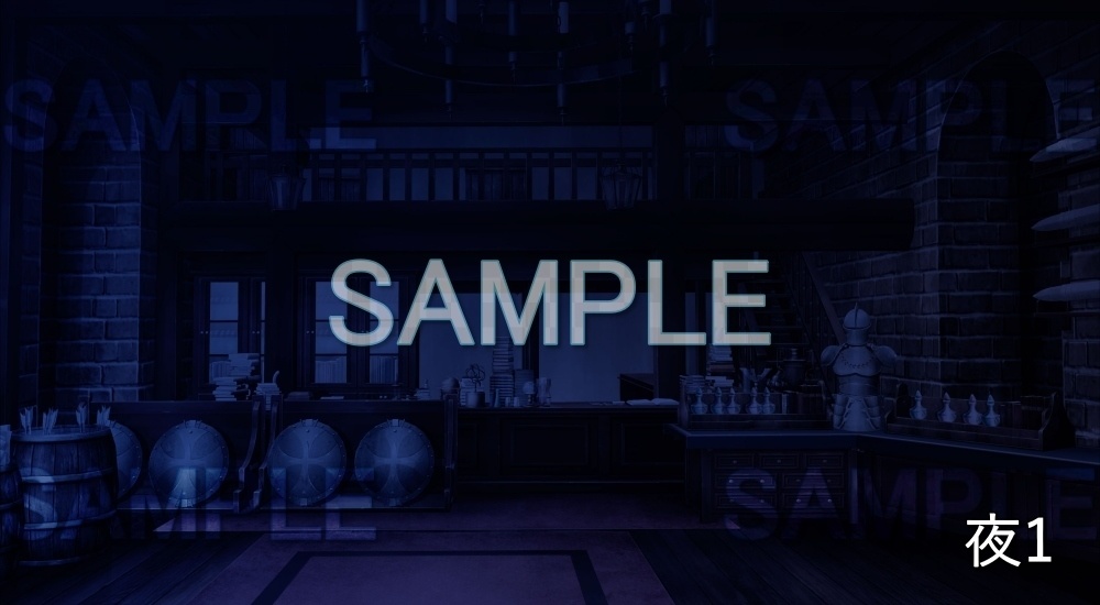 【背景素材】武器屋 (ファンタジー編part03-kd04)