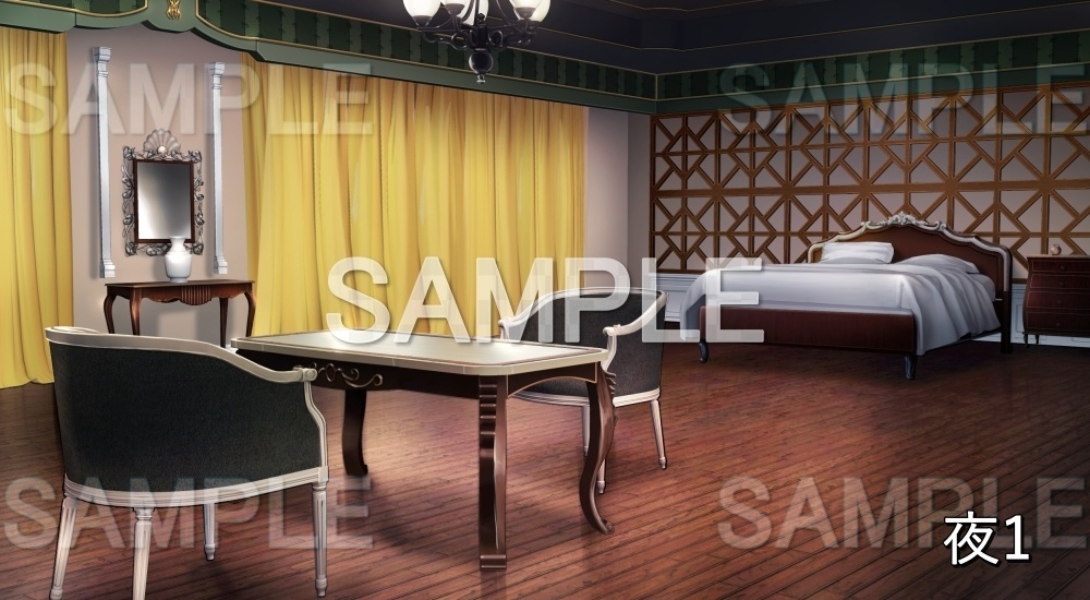 【背景素材】お屋敷の部屋 (お屋敷編part06-oyashiki06012)