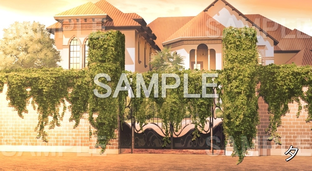 【背景素材】お屋敷 (お屋敷編part06-oyashiki06016)