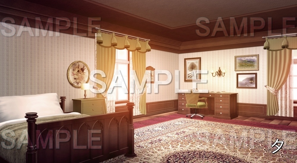 【背景素材】お屋敷の部屋 (お屋敷編part06-oyashiki06014)