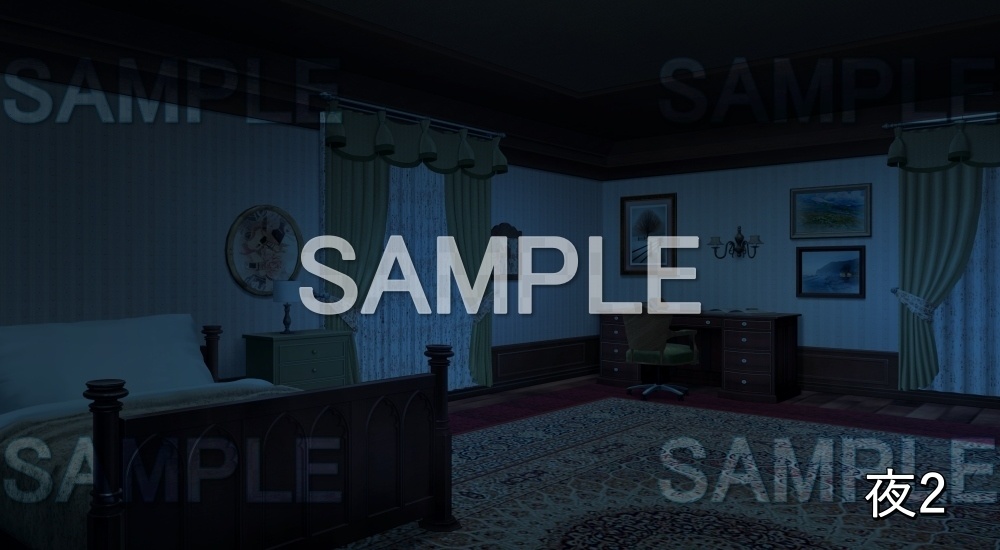 【背景素材】お屋敷の部屋 (お屋敷編part06-oyashiki06014)