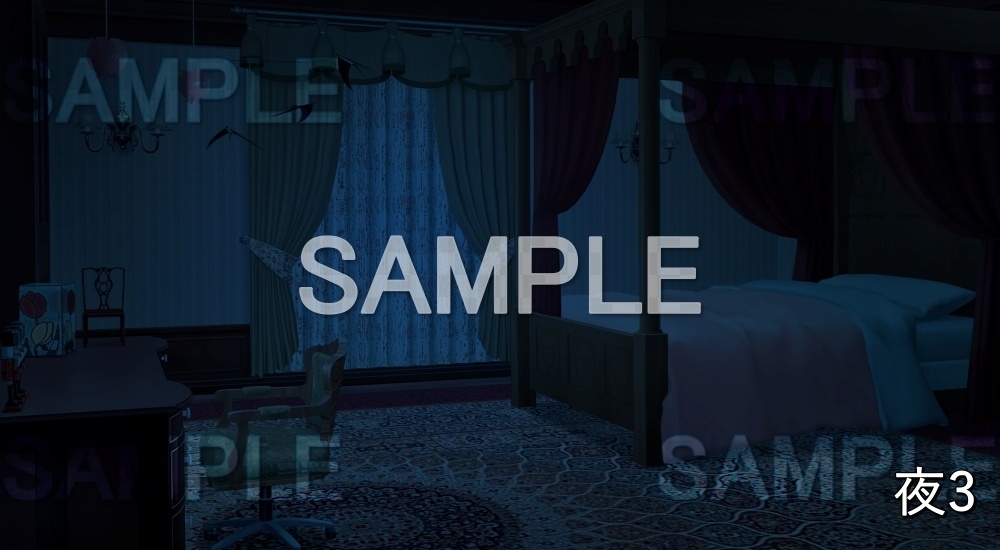 【背景素材】幼い部屋 (お屋敷編part06-oyashiki06015)