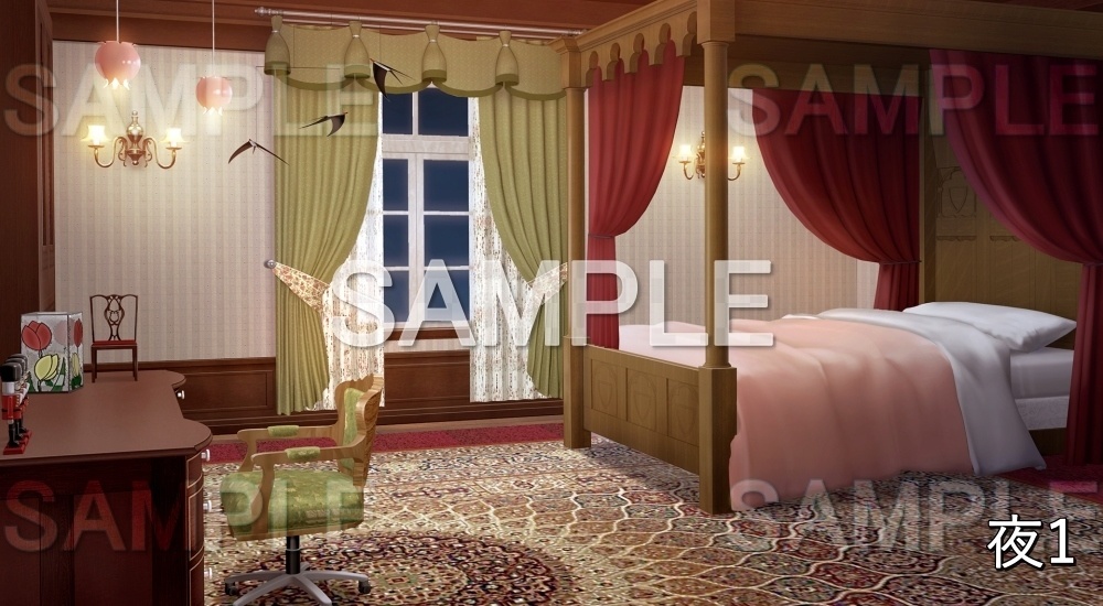 【背景素材】幼い部屋 (お屋敷編part06-oyashiki06015)