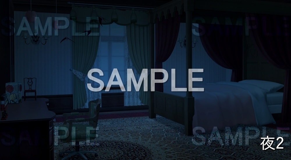 【背景素材】幼い部屋 (お屋敷編part06-oyashiki06015)