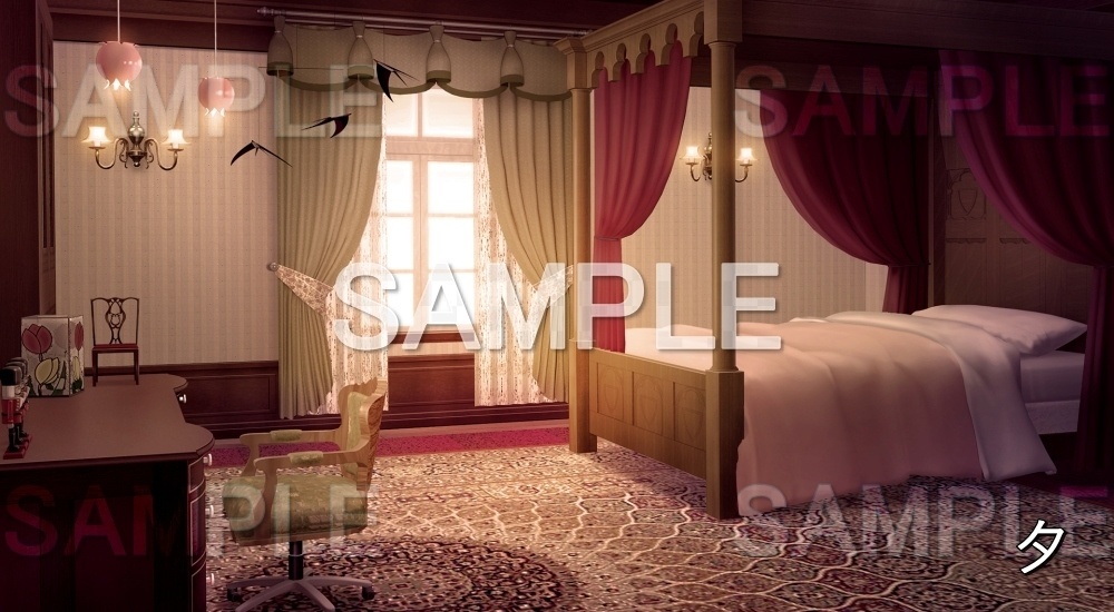 【背景素材】幼い部屋 (お屋敷編part06-oyashiki06015)