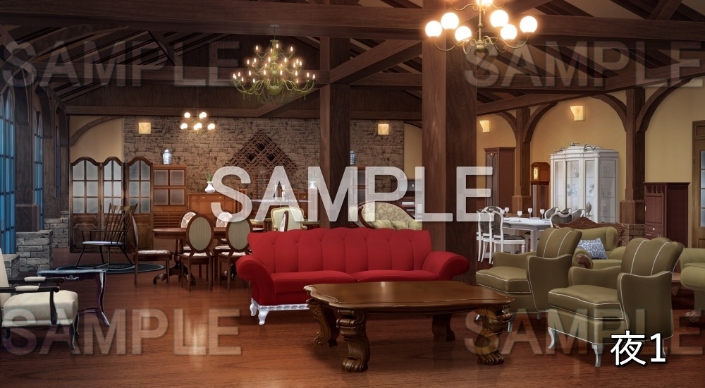 【背景素材】家具展示場 (お屋敷編part06-oyashiki06017)