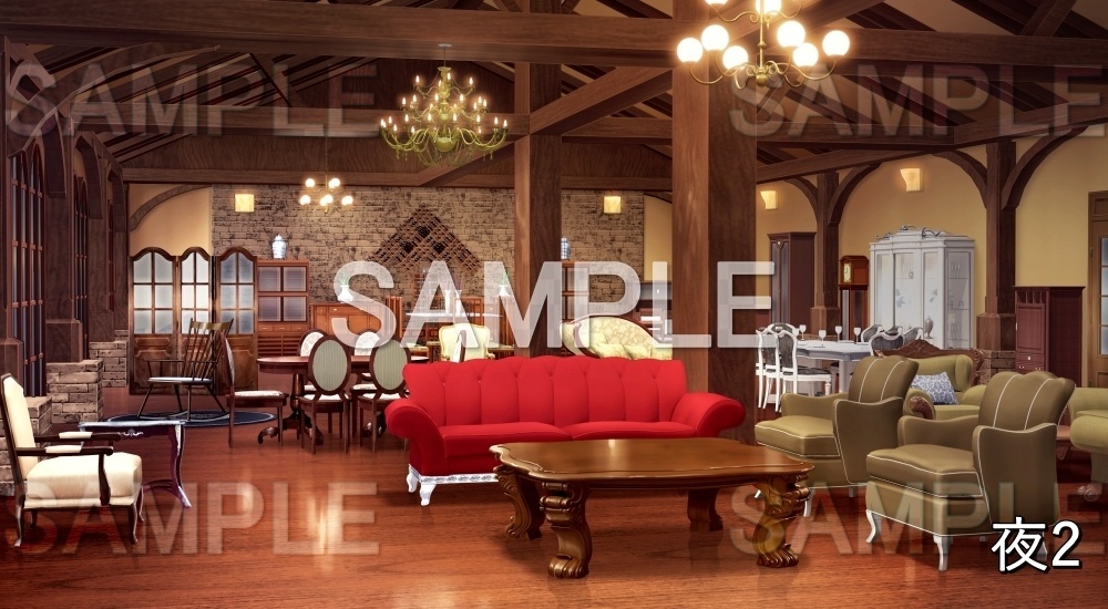 【背景素材】家具展示場 (お屋敷編part06-oyashiki06017)