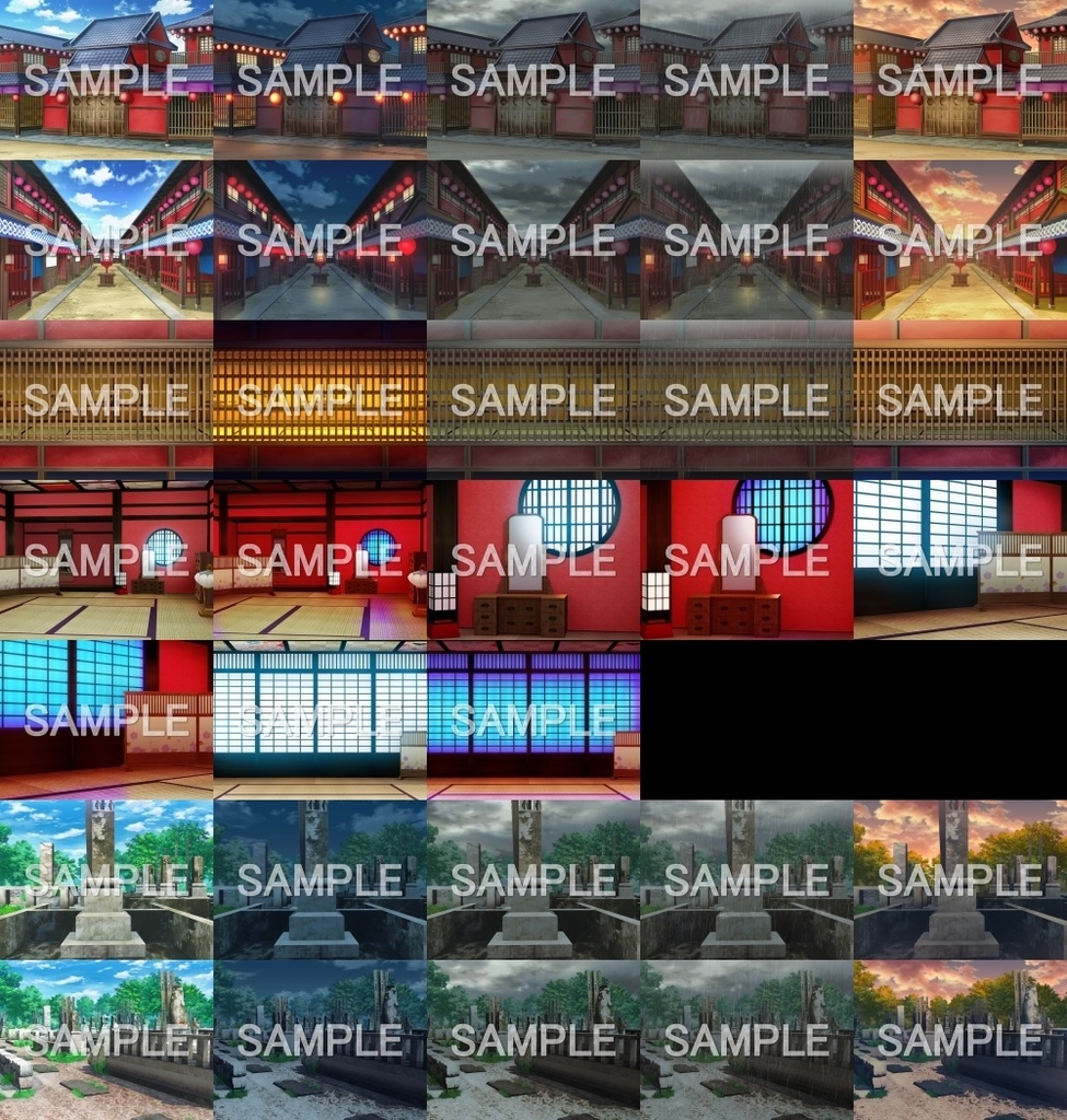 みにくる背景CG素材集『江戸編』part02【背景素材集】