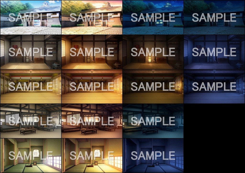 みにくる背景CG素材集『江戸編』part01【背景素材集】
