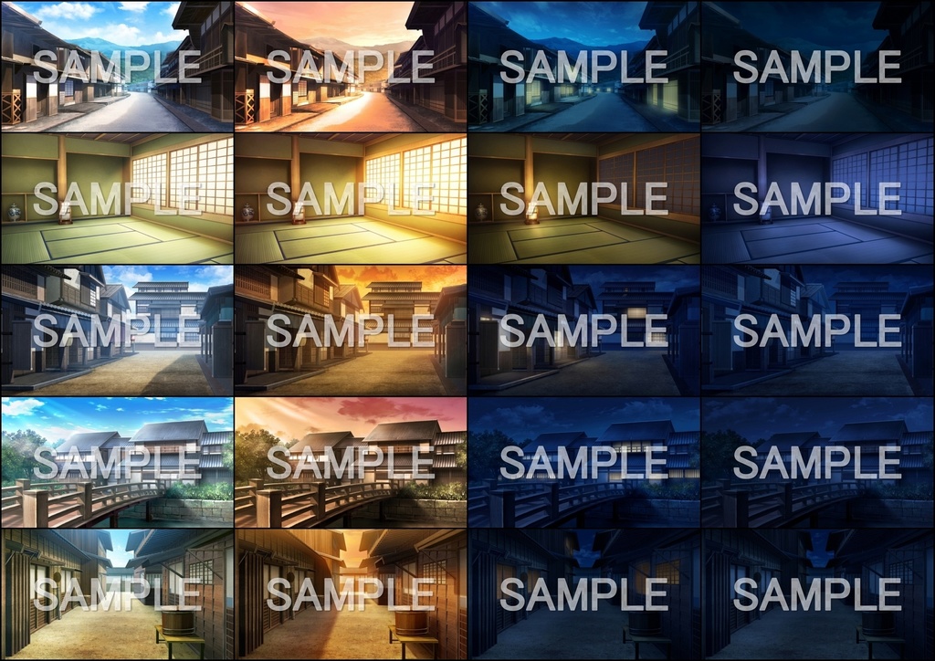 みにくる背景CG素材集『江戸編』part01【背景素材集】