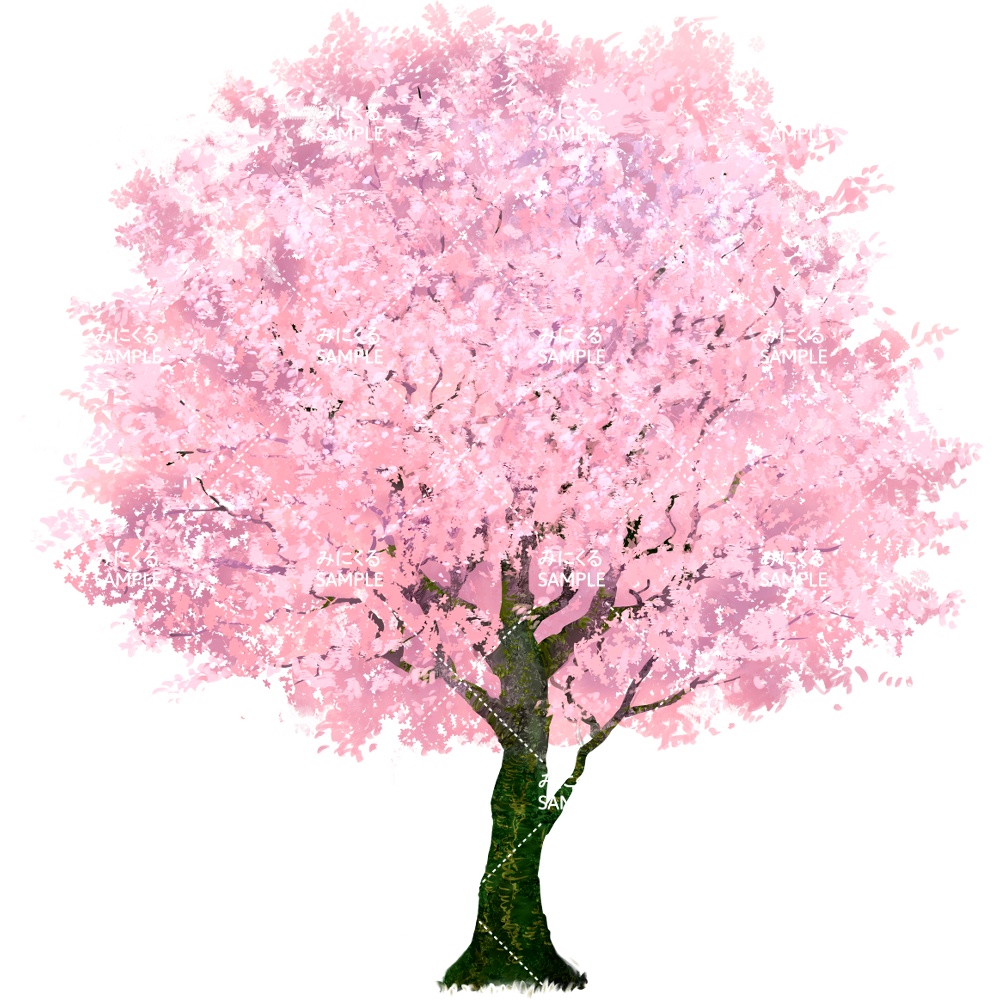 透過素材 桜の木 Png透過素材 自然編 背景専門店みにくる Booth