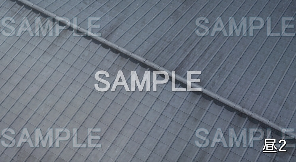 【背景素材】瓦屋根 (江戸編part02-yukaku03)