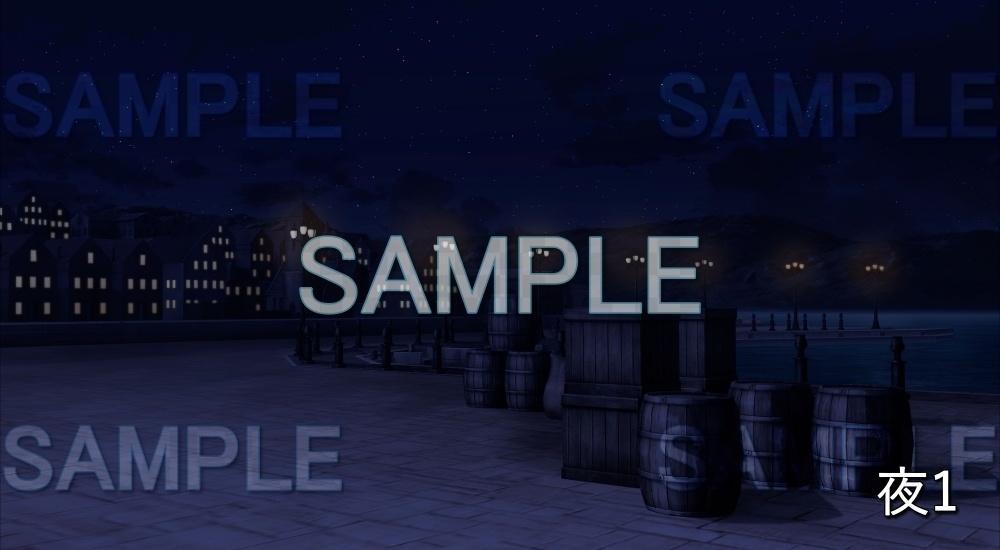 【背景素材】船着き場 (ファンタジー編part03-nexfan06)