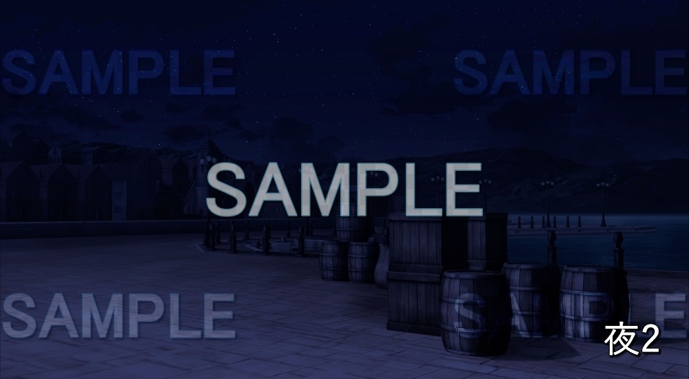 【背景素材】船着き場 (ファンタジー編part03-nexfan06)