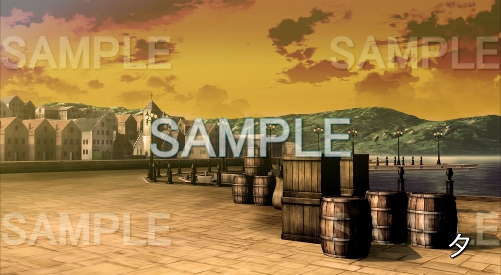【背景素材】船着き場 (ファンタジー編part03-nexfan06)