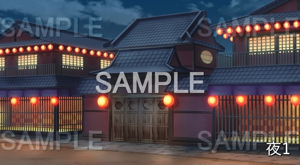 【背景素材】遊郭 (江戸編part02-yukaku07)