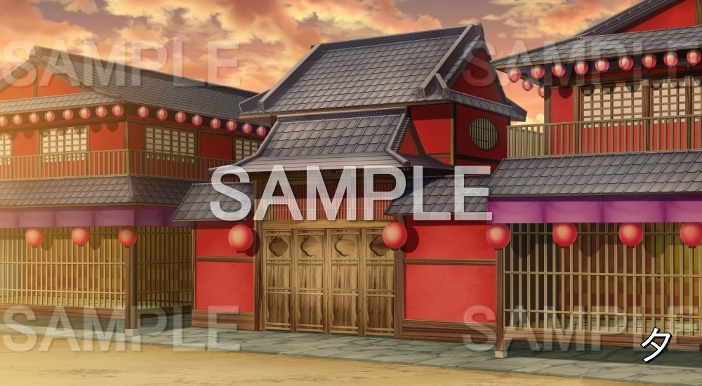 【背景素材】遊郭 (江戸編part02-yukaku07)