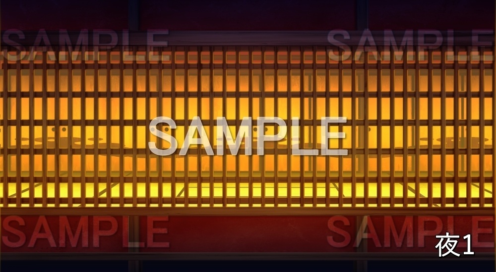 【背景素材】張り見世 前後パーツ分け透過素材 (江戸編part02-yukaku06_A)