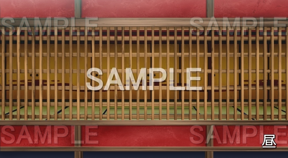 【背景素材】張り見世 前後パーツ分け透過素材 (江戸編part02-yukaku06_A)