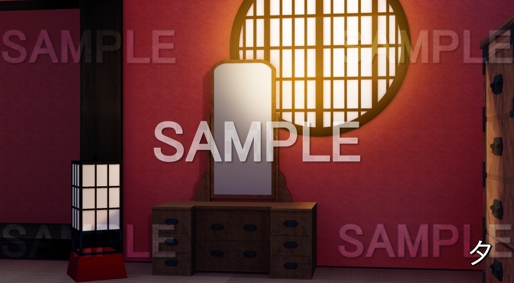 【背景素材】遊郭の部屋② (江戸編part02-yukaku010)