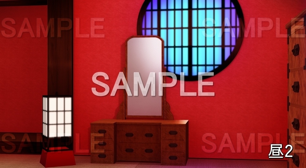 【背景素材】遊郭の部屋② (江戸編part02-yukaku010)