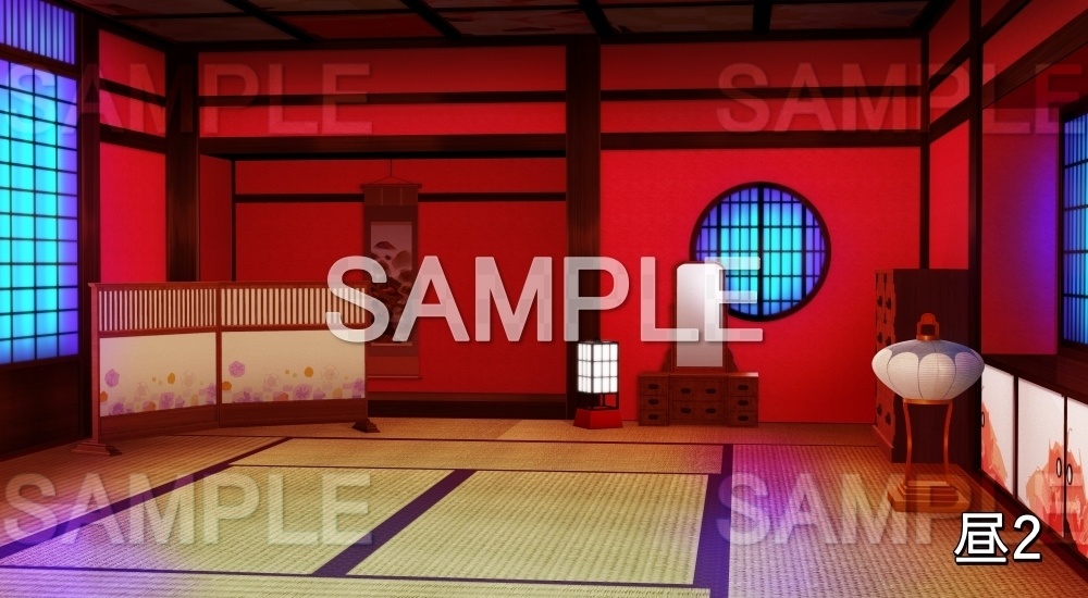 【背景素材】遊郭の部屋 (江戸編part02-yukaku09)