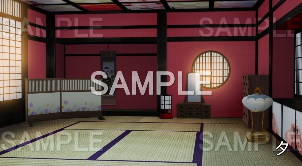 【背景素材】遊郭の部屋 (江戸編part02-yukaku09)