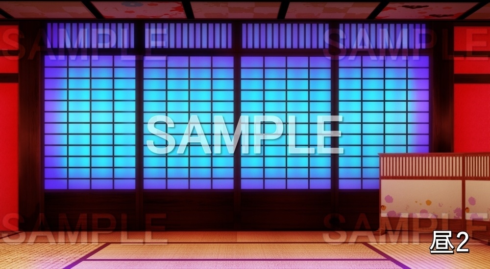 【背景素材】遊郭の部屋④ (江戸編part02-yukaku012)